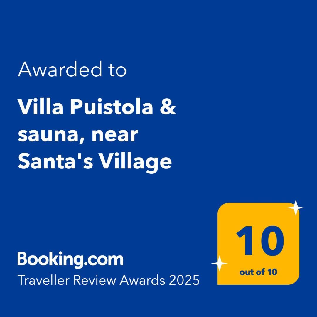 Villa Puistola & Sauna, Near Santa'S Village Ροβανιέμι Εξωτερικό φωτογραφία